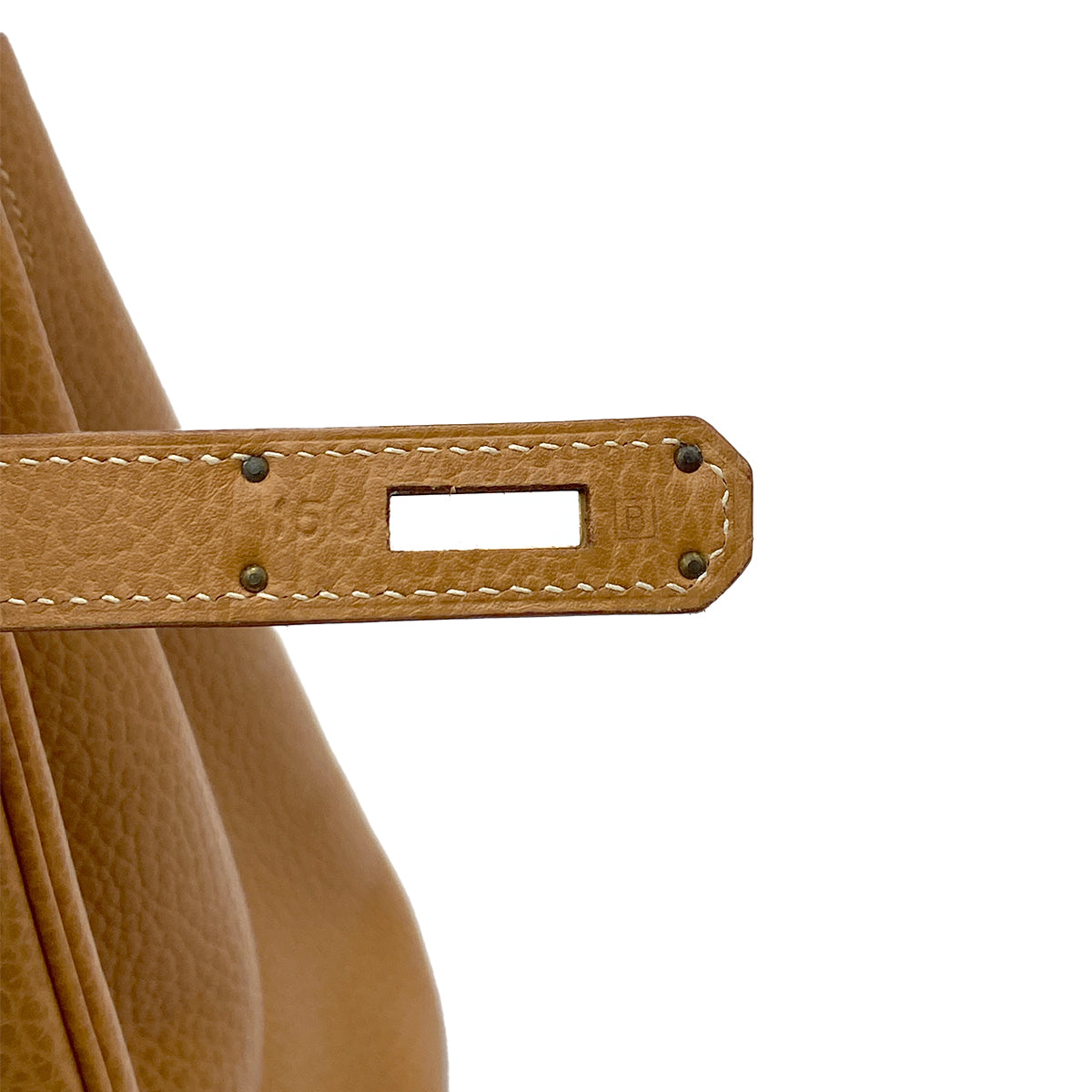 HERMES BIRKIN 35 GOLD ARDENNES HAND BAG □B GHW 90264495