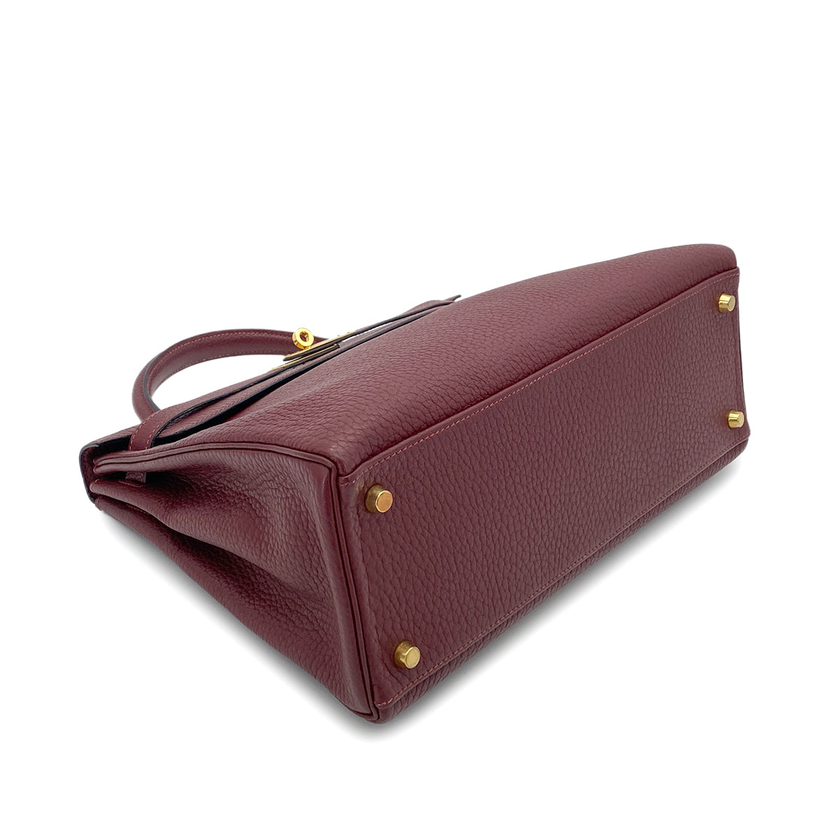 HERMES KELLY 32  ROUGE H TAURILLON CLEMENCE HAND SHOULDER BAG □G GHW 90264499