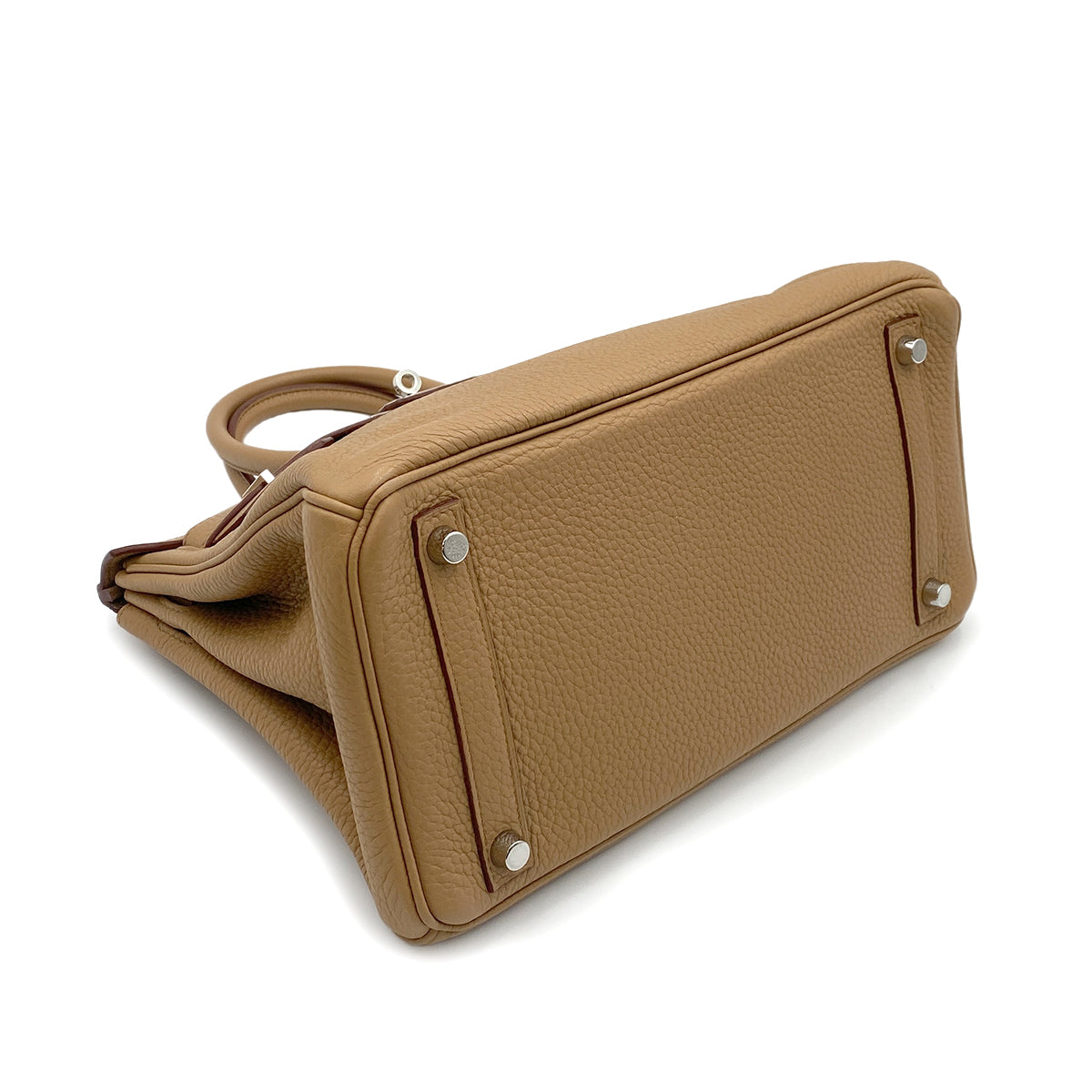 HERMES BIRKIN 30 TABAC CAMEL TAURILLON CLEMENCE HAND BAG □M SHW 90264505