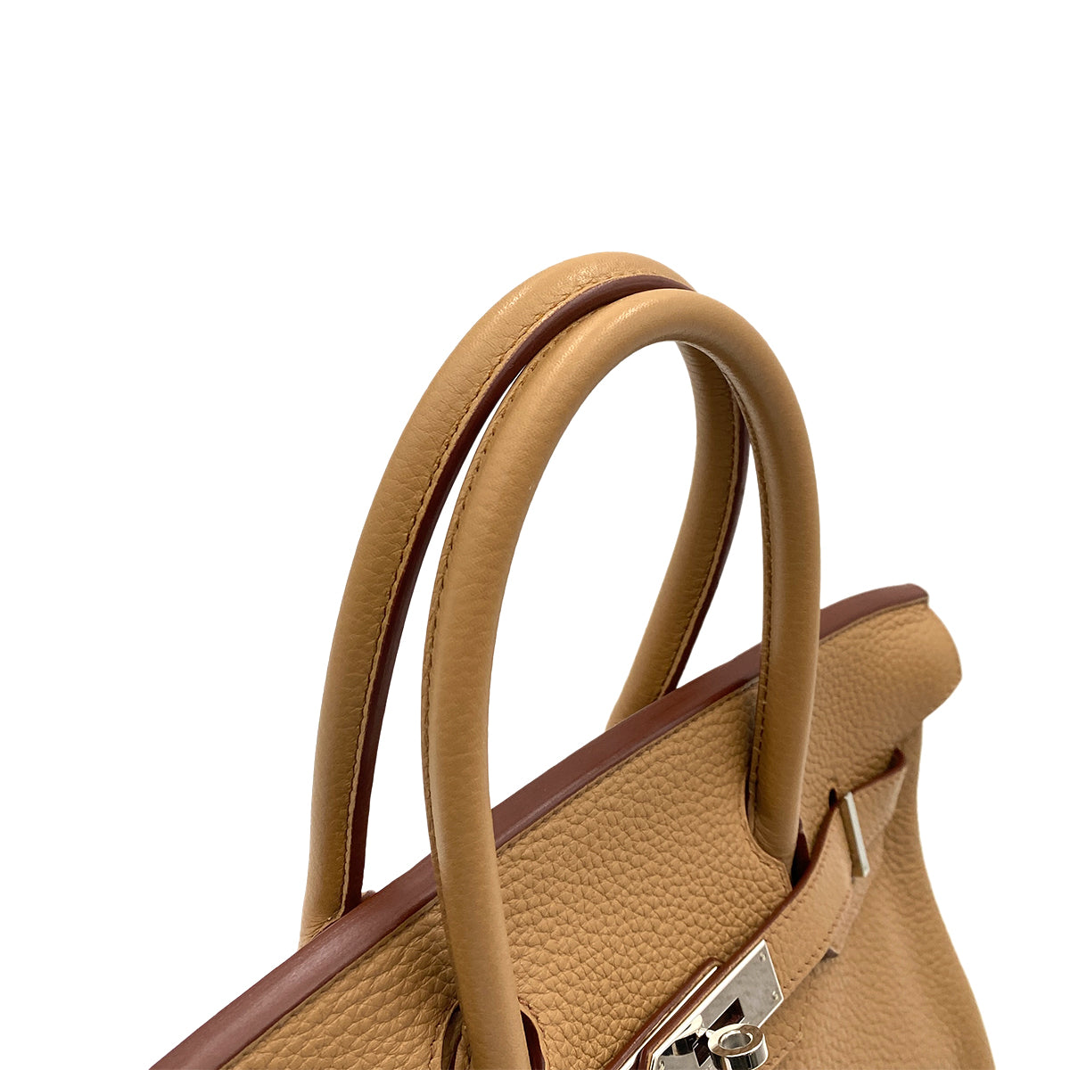 HERMES BIRKIN 30 TABAC CAMEL TAURILLON CLEMENCE HAND BAG □M SHW 90264505