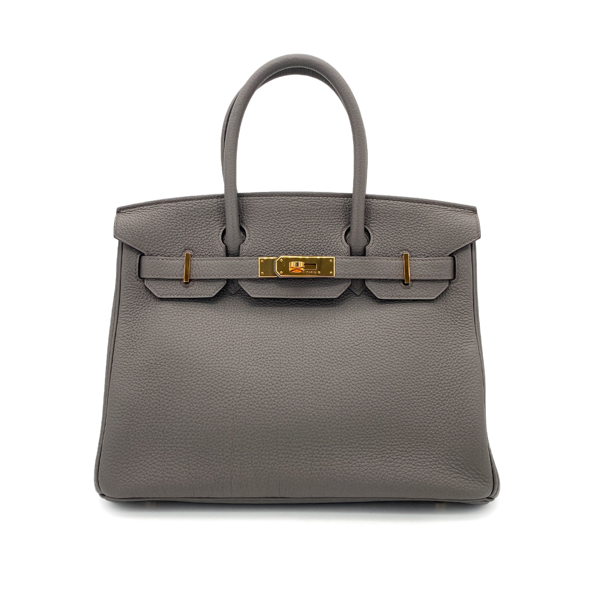 HERMES BIRKIN 30 ETAIN TOGO HAND BAG D GHW 90264510
