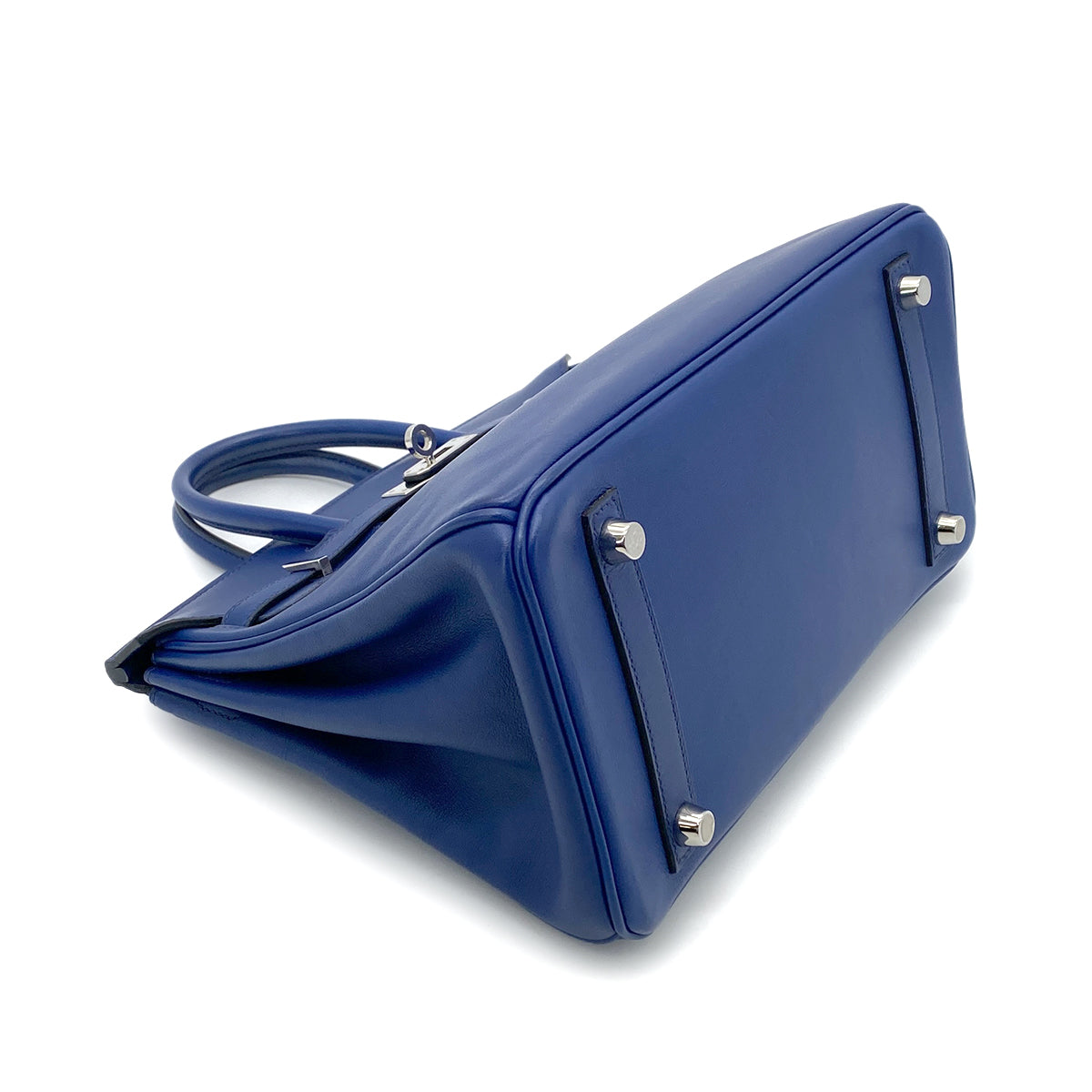 HERMES BIRKIN 25 BLEU SAPHIR SWIFT HAND BAG X SHW 90264515