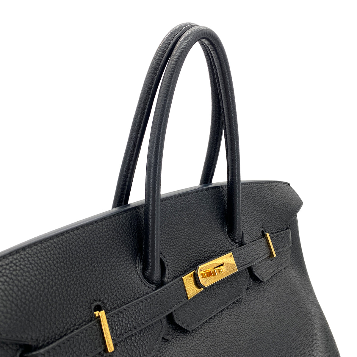 HERMES BIRKIN35 BLACK TOGO HAND BAG □H GHW 90264516