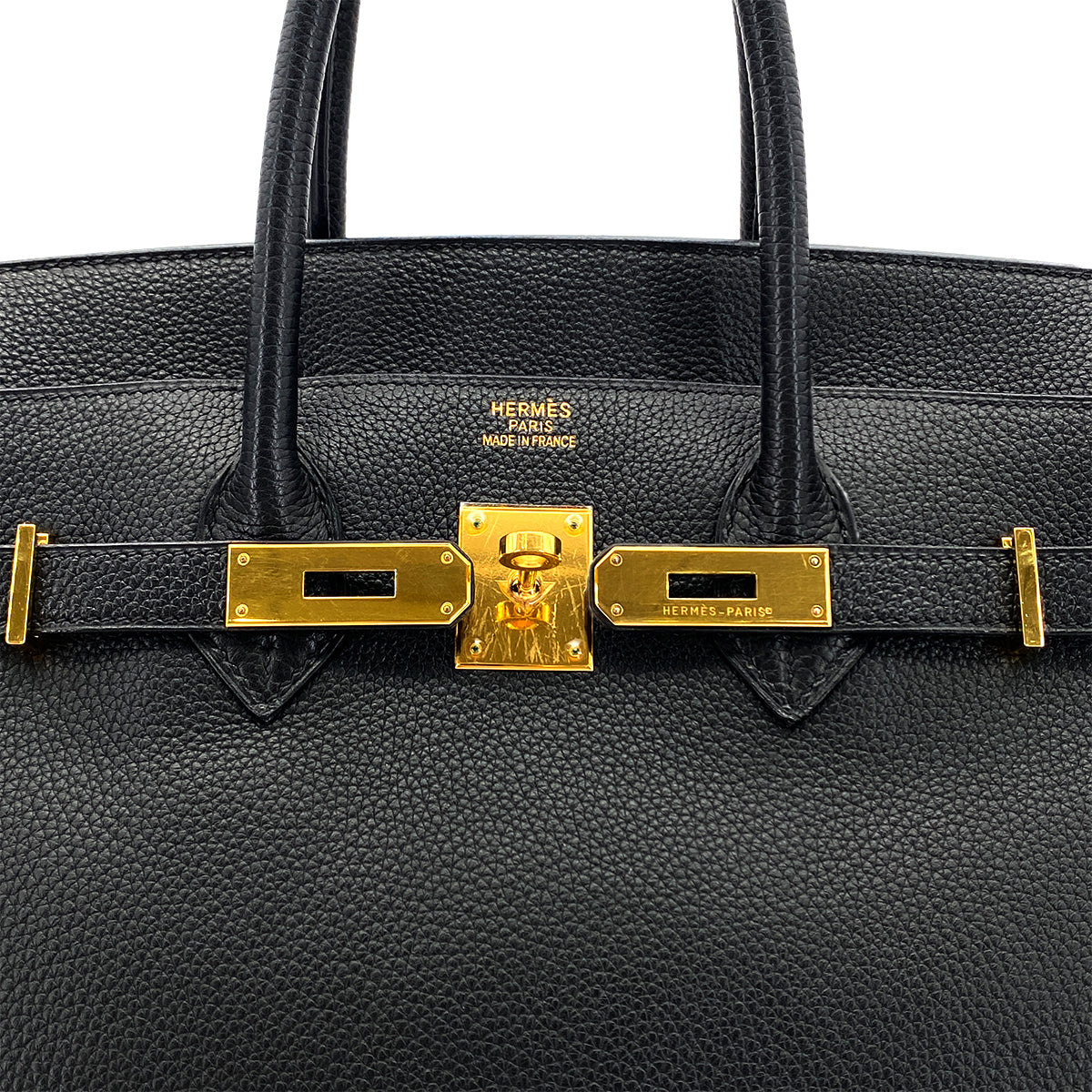 HERMES BIRKIN35 BLACK TOGO HAND BAG □H GHW 90264516