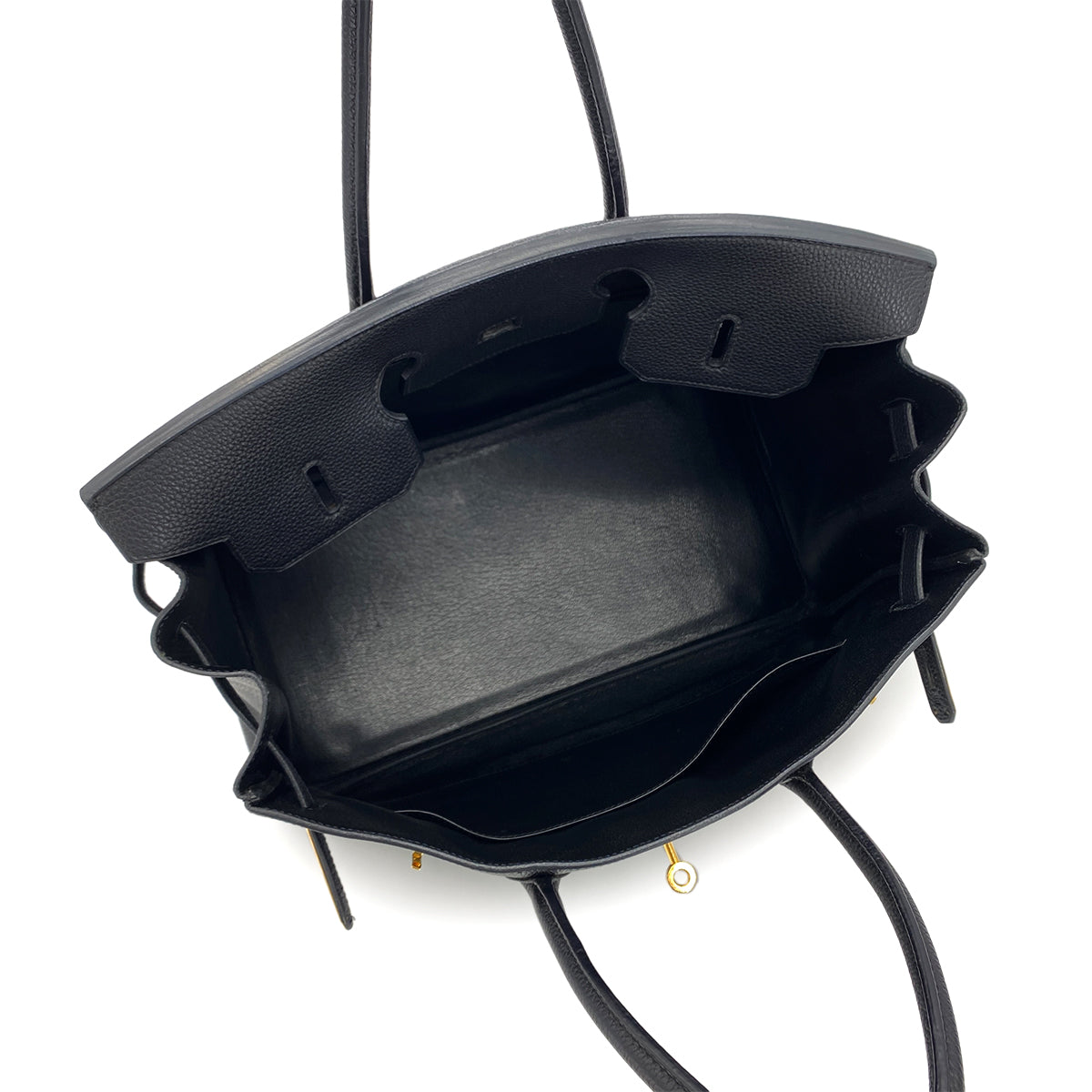 HERMES BIRKIN35 BLACK TOGO HAND BAG □H GHW 90264516