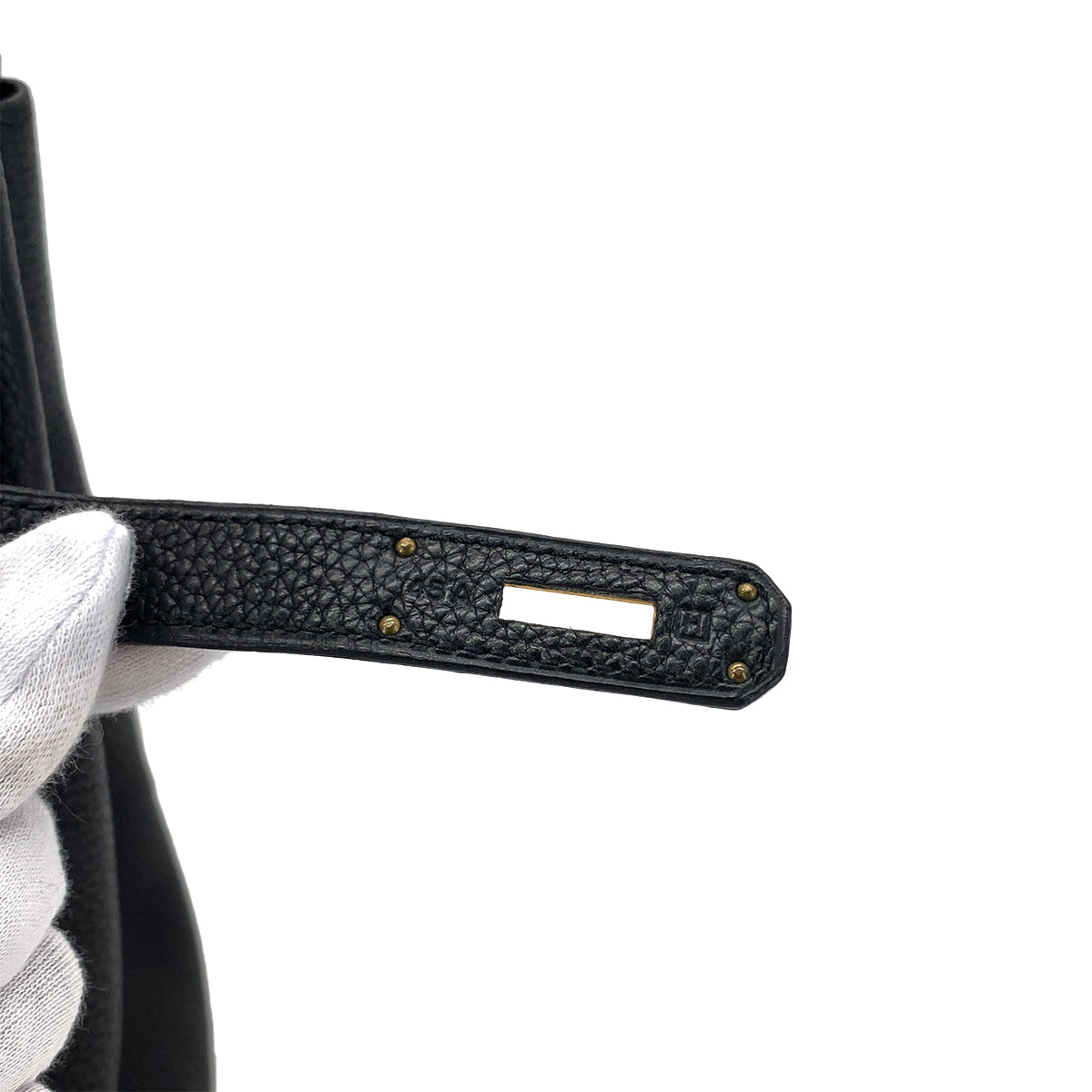 HERMES BIRKIN35 BLACK TOGO HAND BAG □H GHW 90264516