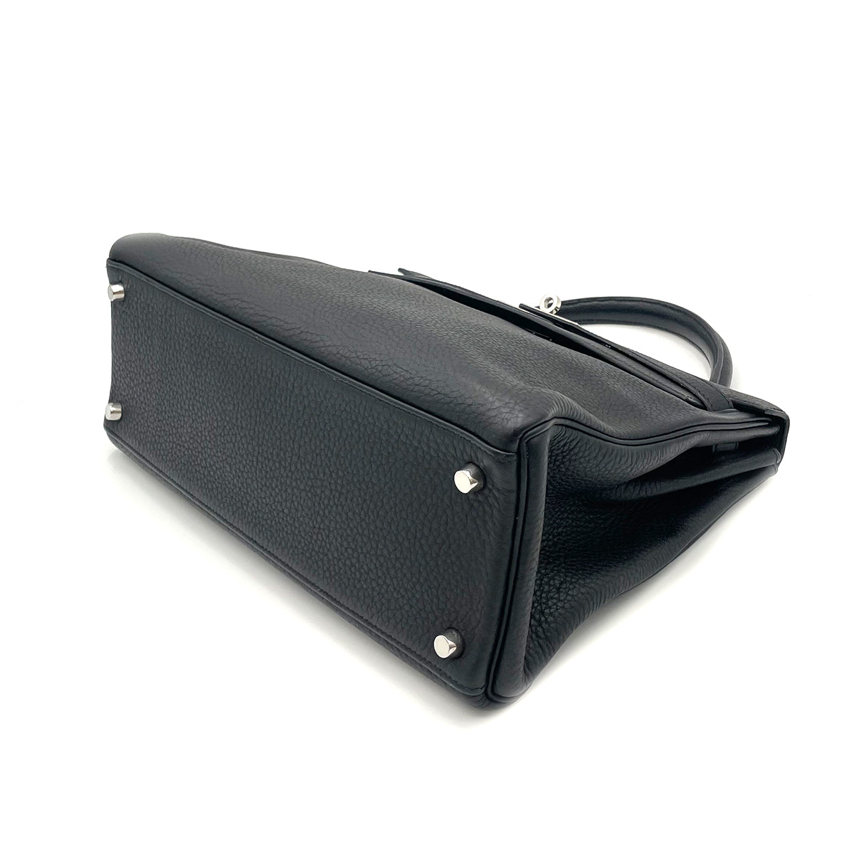 HERMES KELLY 32 RETOURNE BLACK TAURILLON CLEMENCE HAND SHOULDER BAG SHW 90264521