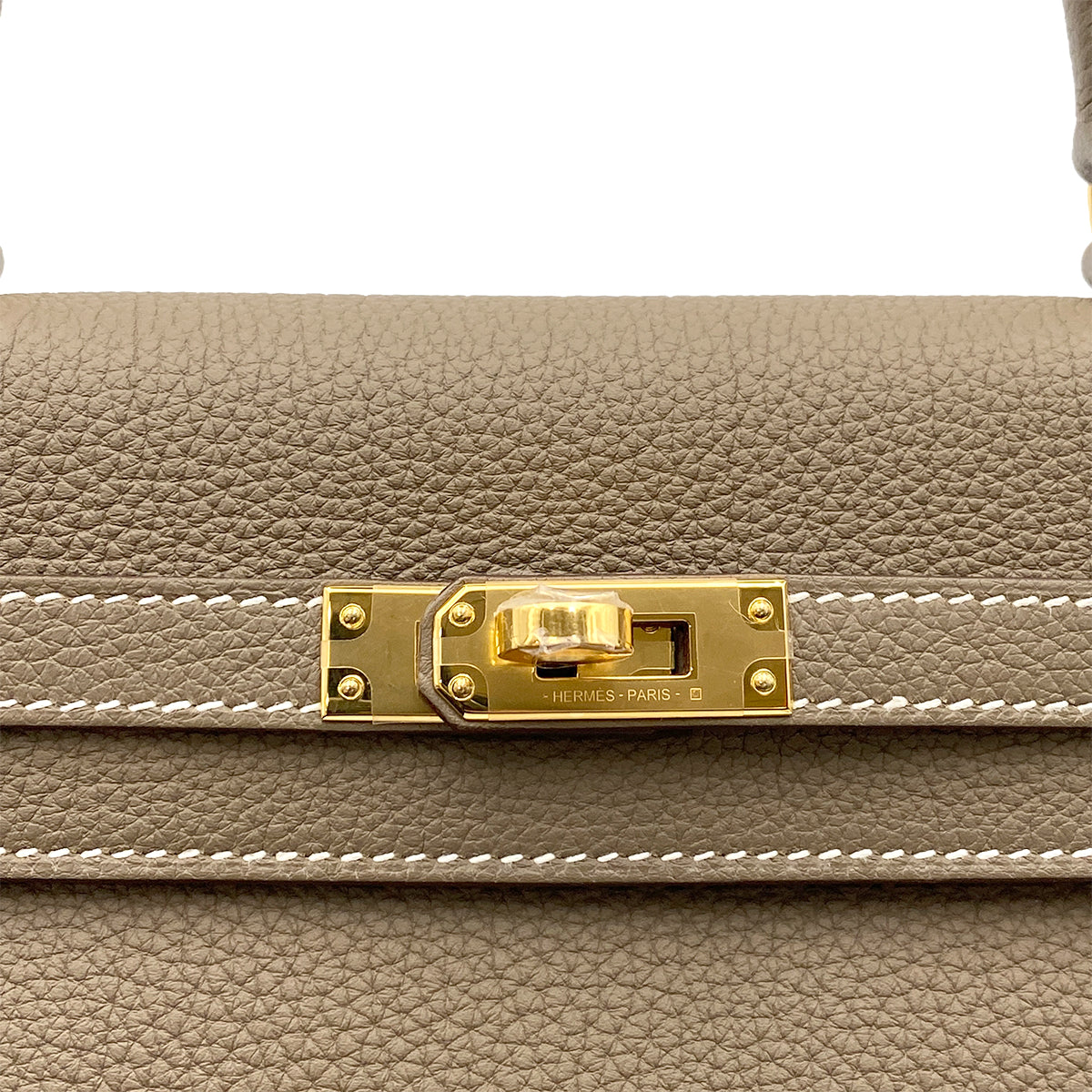 HERMES KELLY 25 RETOURNE ETOUPE TOGO HAND SHOULDER BAG W GHW 90264531