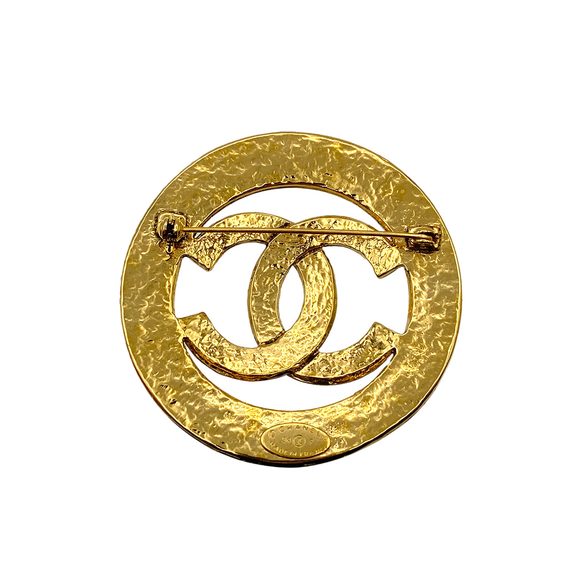 CHANEL VINTAGE COCOMARK BROOCH ROUND ACCESSORY 94P 90264545