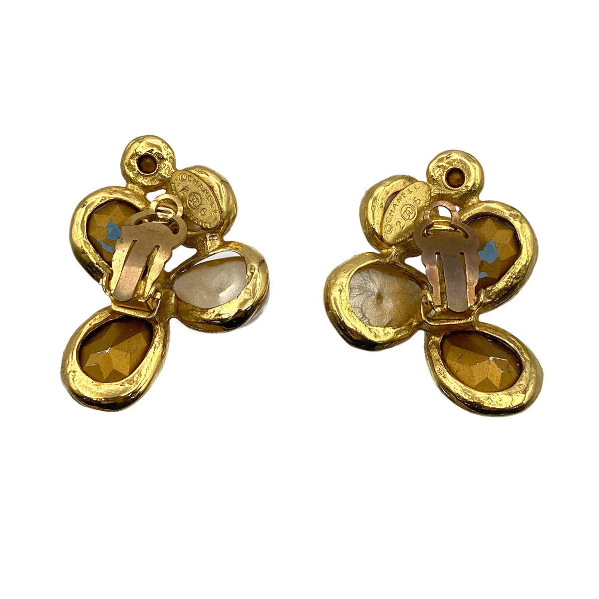 CHANEL VINTAGE EARRINGS BIJOU RHINESTONE ACCESSORY 26 90264546