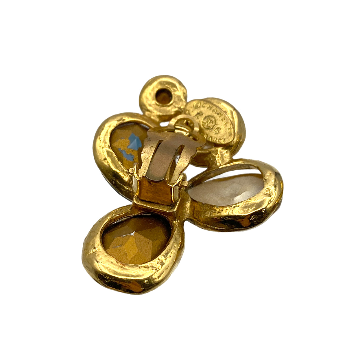 CHANEL VINTAGE EARRINGS BIJOU RHINESTONE ACCESSORY 26 90264546