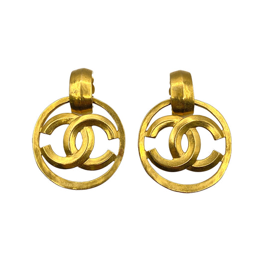 CHANEL VINTAGE EARRINGS COCOMARK ACCESSORY 96P 90264562