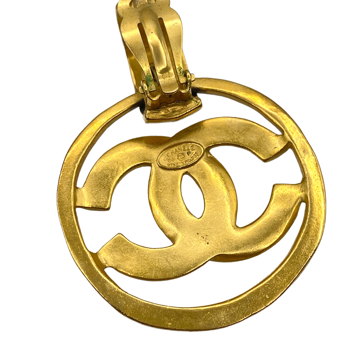 CHANEL VINTAGE EARRINGS COCOMARK ACCESSORY 96P 90264562