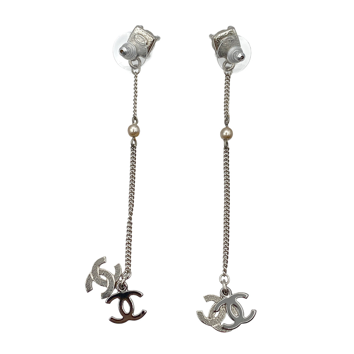 CHANEL EARRINGS COCOMARK RHINESTONE SWING ACCESSORY 05P 90264579