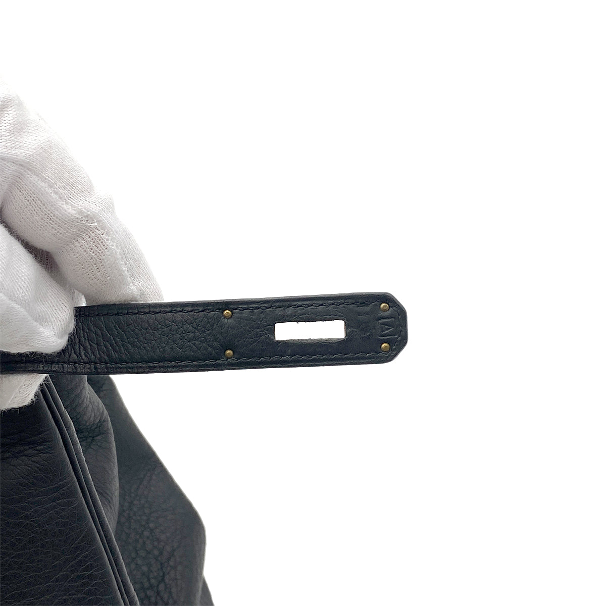 HERMES KELLY 35 RETOURNE BLACK TAURILLON CLEMENCE HAND SHOULDER BAG □A GHW 90264748