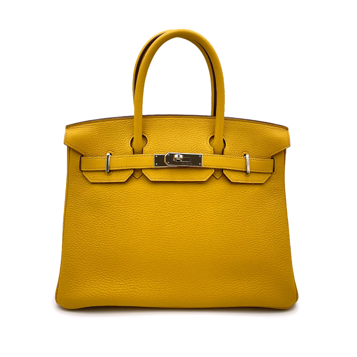 HERMES BIRKIN 30 JAUNE AMBER TOGO HAND BAG D SHW 90264751