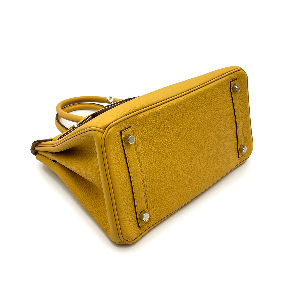 HERMES BIRKIN 30 JAUNE AMBER TOGO HAND BAG D SHW 90264751