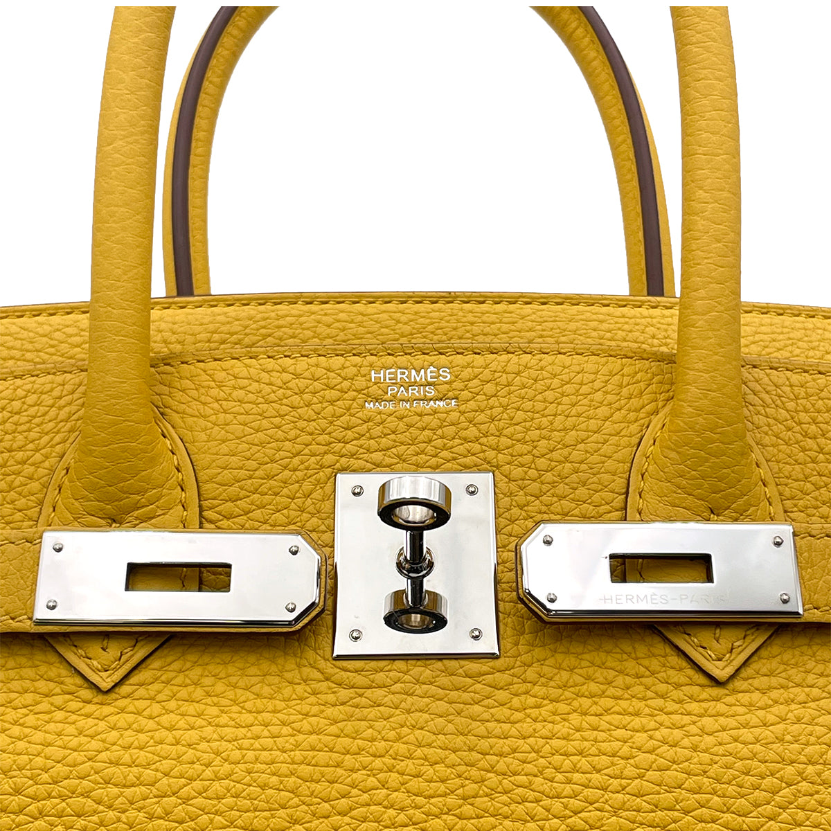 HERMES BIRKIN 30 JAUNE AMBER TOGO HAND BAG D SHW 90264751