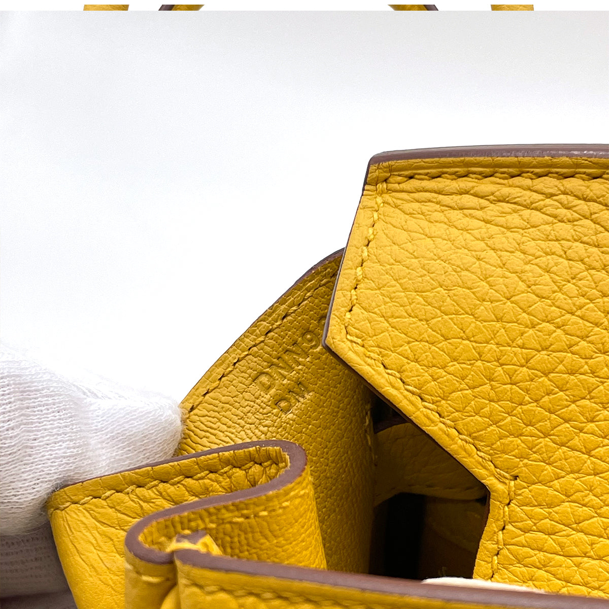 HERMES BIRKIN 30 JAUNE AMBER TOGO HAND BAG D SHW 90264751