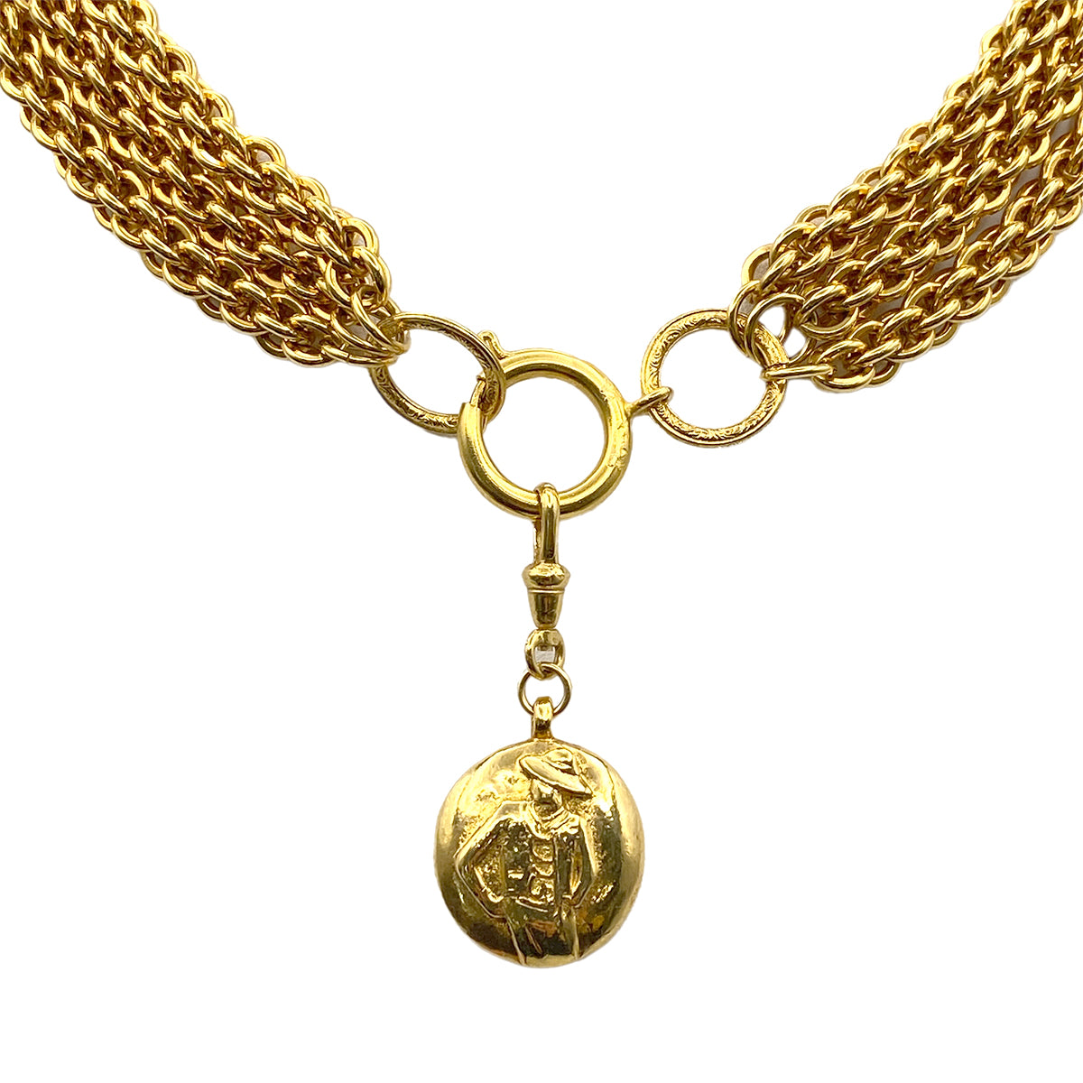 CHANEL VINTAGE NECKLACE MADEMOISELLE ACCESSORY 90264754