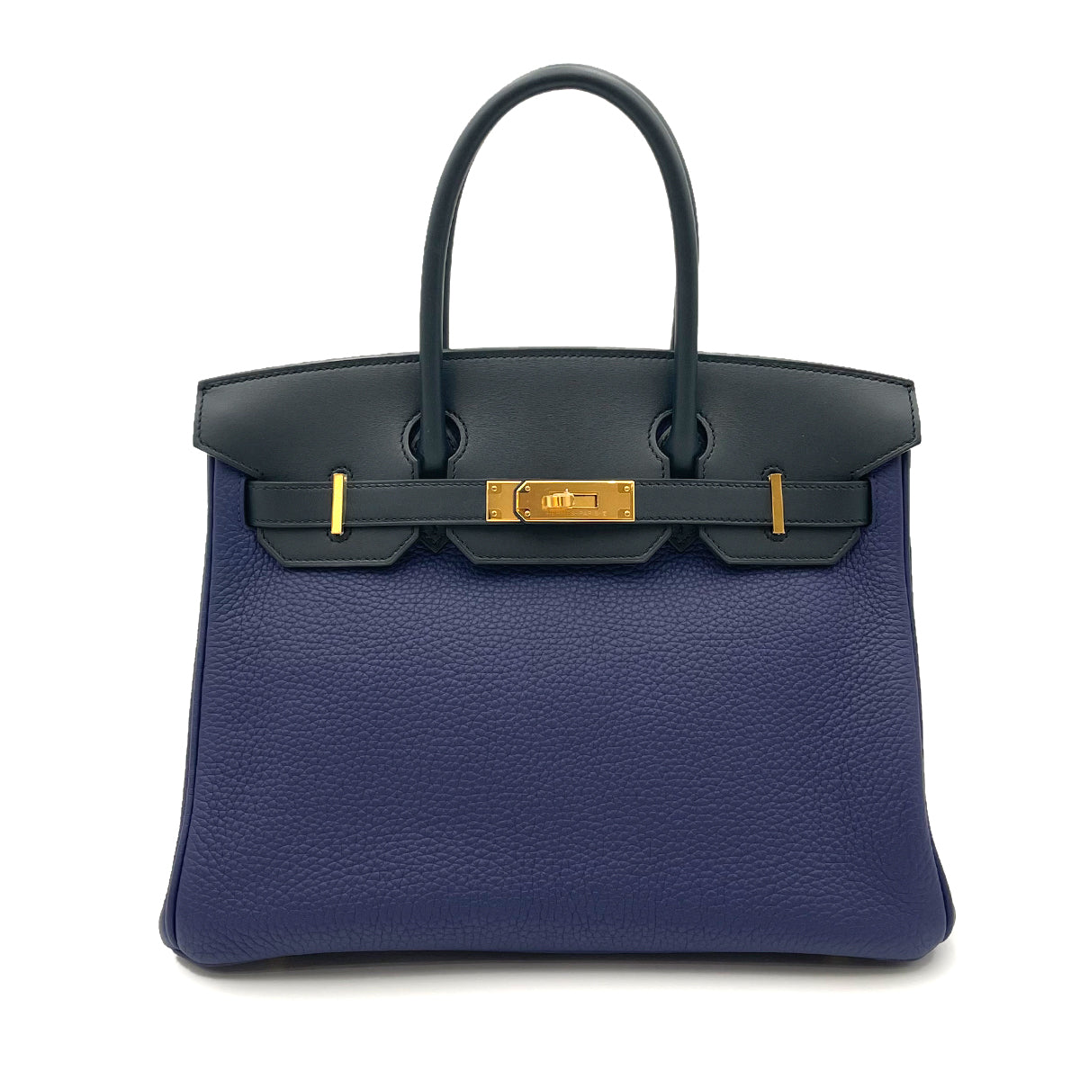 HERMES BIRKIN TOUCH  BLUE UNCLE BLUE OBSCURE TOGO SOMBRERO  HAND BAG C GHW  90264756
