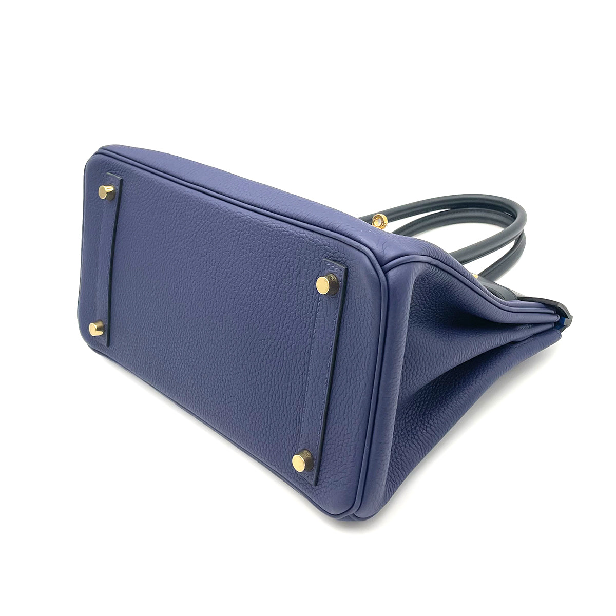 HERMES BIRKIN TOUCH  BLUE UNCLE BLUE OBSCURE TOGO SOMBRERO  HAND BAG C GHW  90264756