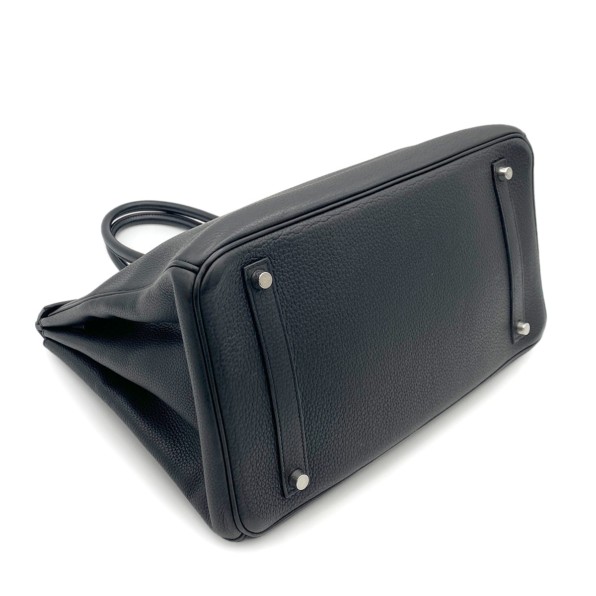 HERMES BIRKIN 35 BLACK TOGO HAND BAG □K SHW 90264758