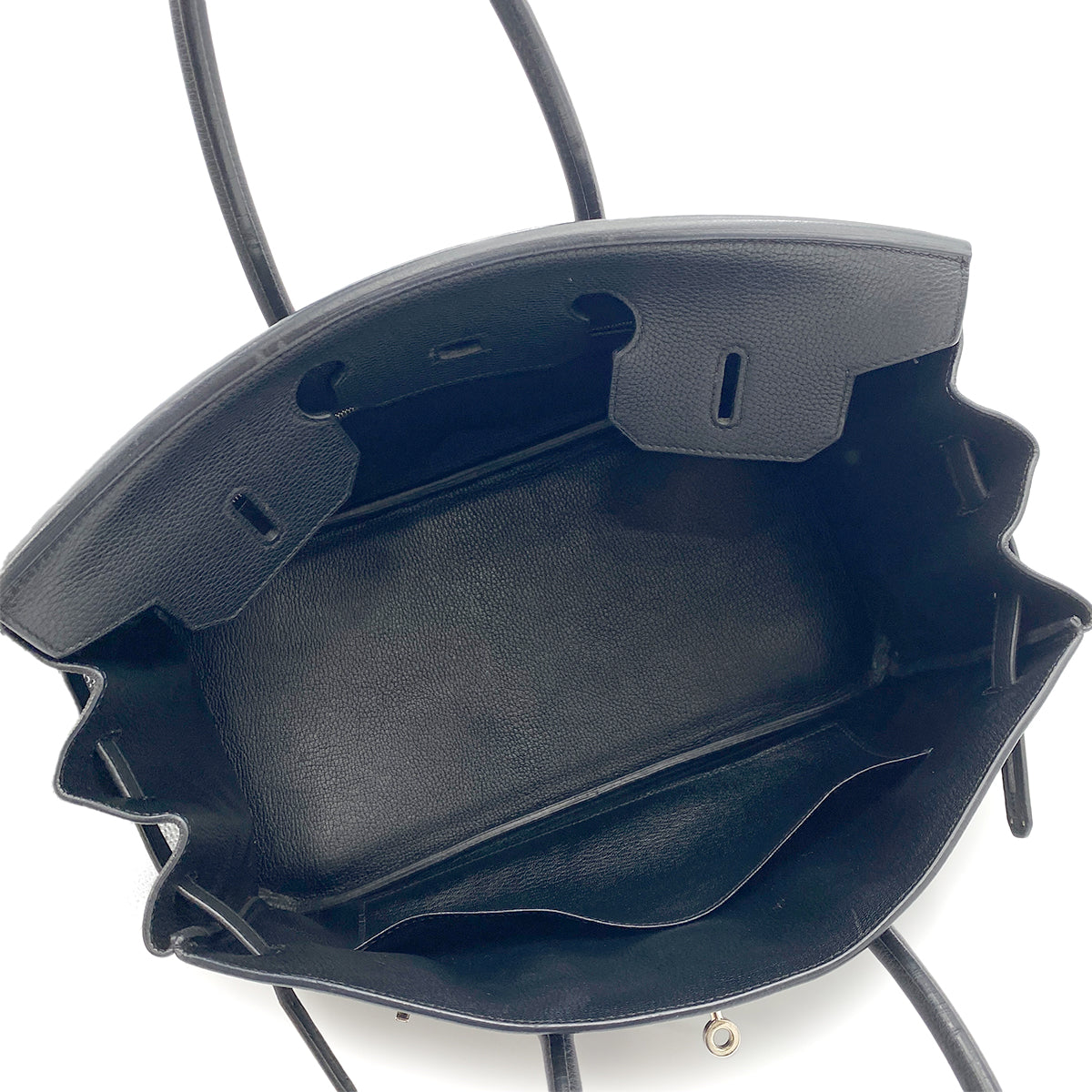 HERMES BIRKIN 35 BLACK TOGO HAND BAG □K SHW 90264758