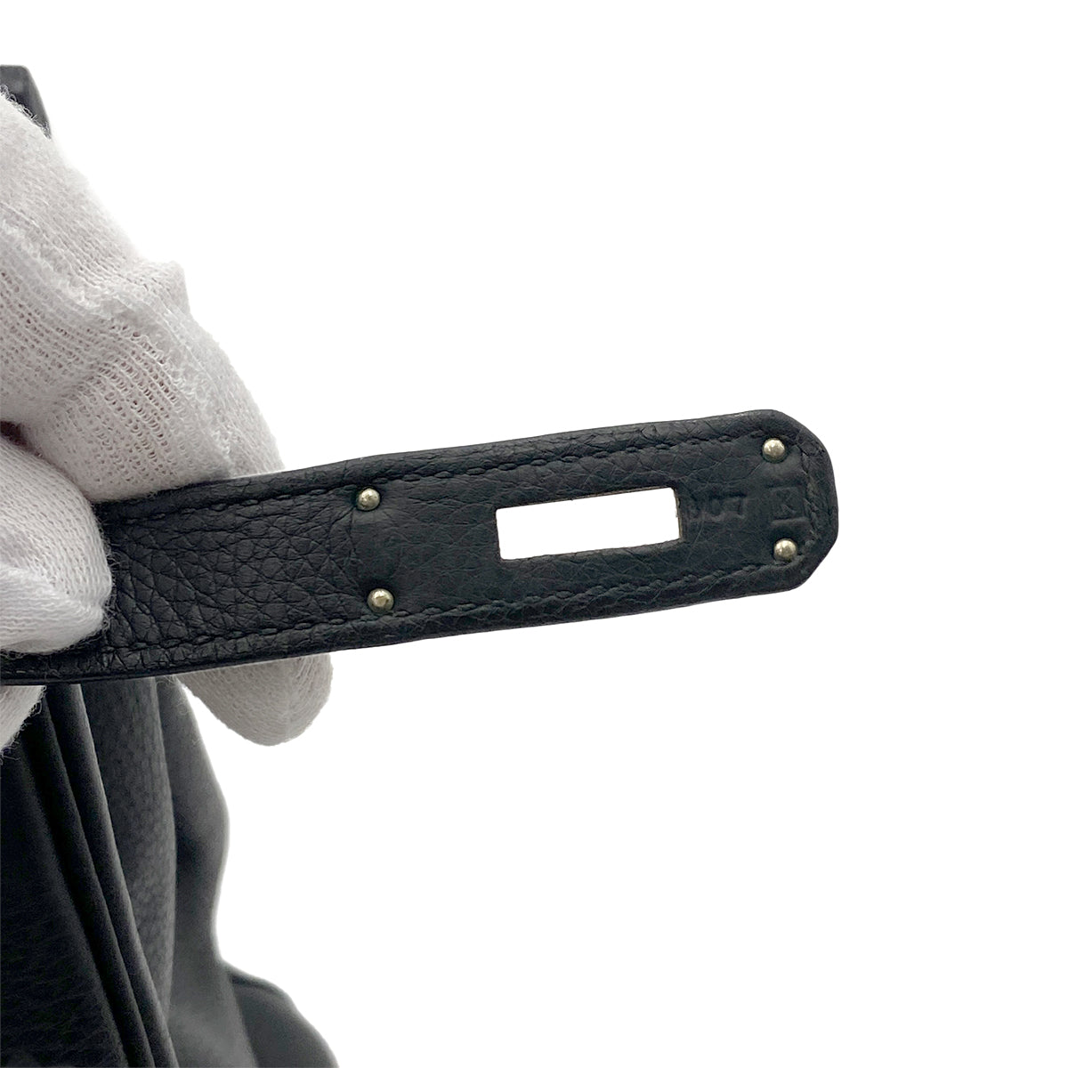 HERMES BIRKIN 35 BLACK TOGO HAND BAG □K SHW 90264758