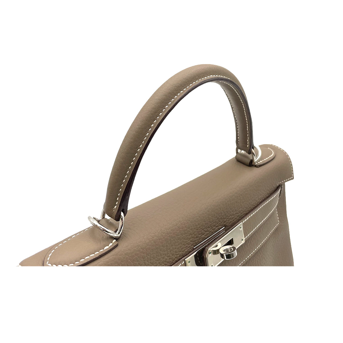 HERMES KELLY 28 RETOURNE ETOUPE TAURILLON CLEMENCE HAND SHOULDER BAG □J SHW 90264759