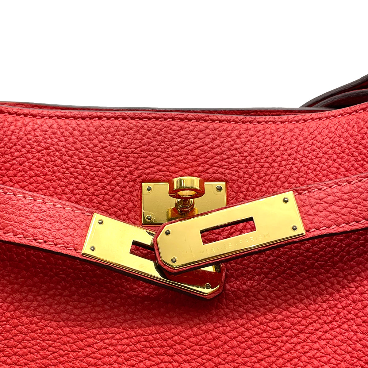 HERMES SO KELLY 26  ROUGE PIVOINE TAURILLON CLEMENCE SHOULDER BAG □R GHW 90264801