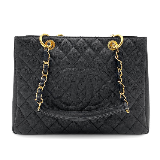 CHANEL GST TOTE BAG BLACK CAVIAR SKIN 90264805