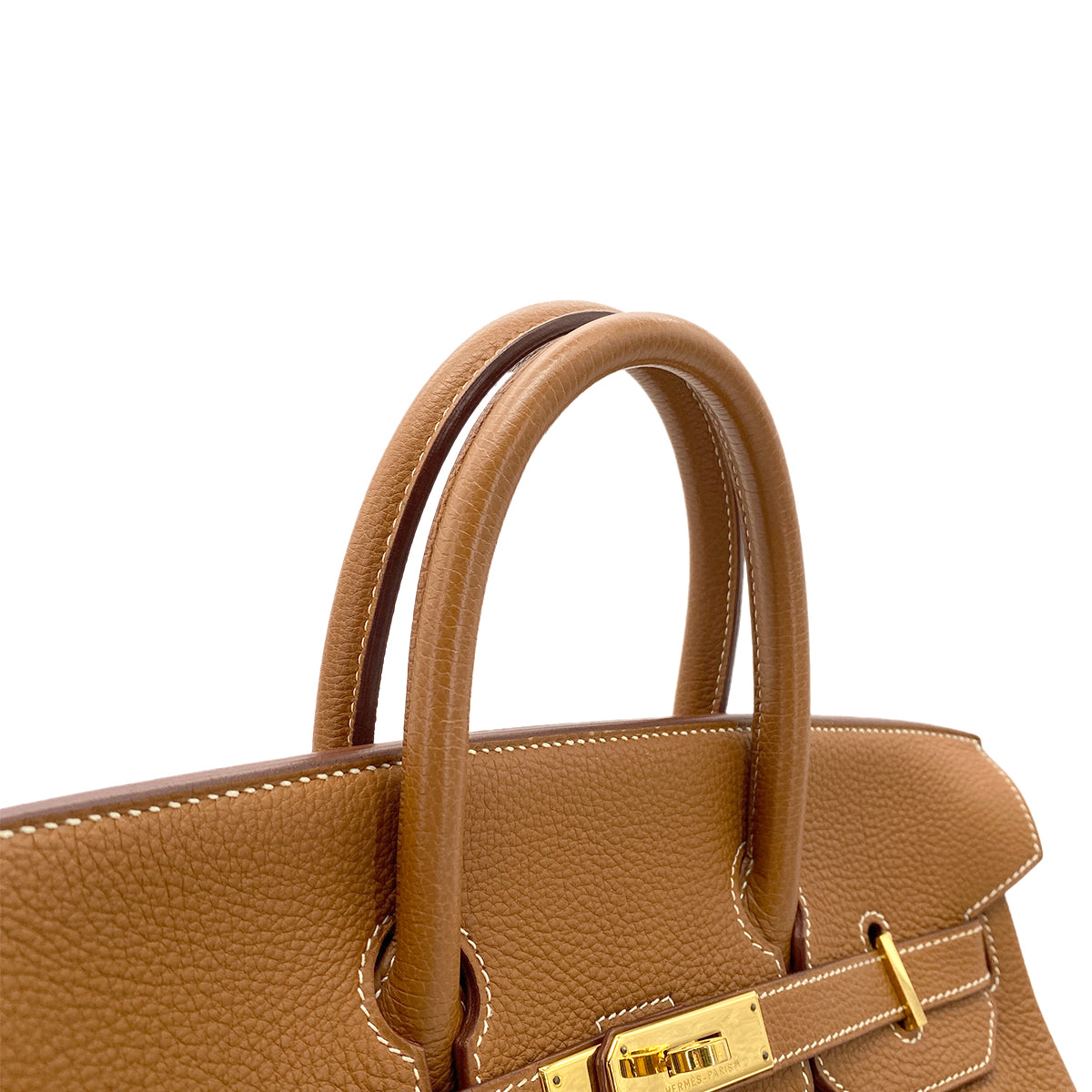 HERMES HAUT A COURROIES 32 GOLD TOGO HAND BAG □D GHW 90264808