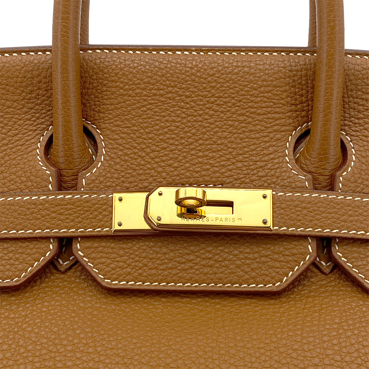HERMES HAUT A COURROIES 32 GOLD TOGO HAND BAG □D GHW 90264808