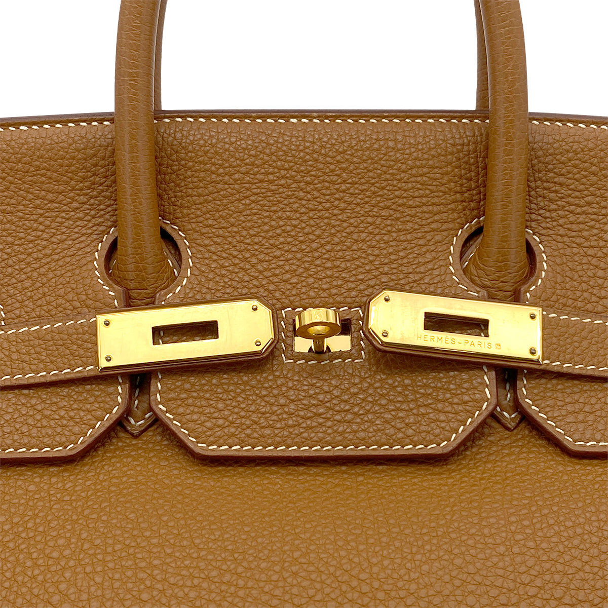 HERMES HAUT A COURROIES 32 GOLD TOGO HAND BAG □D GHW 90264808