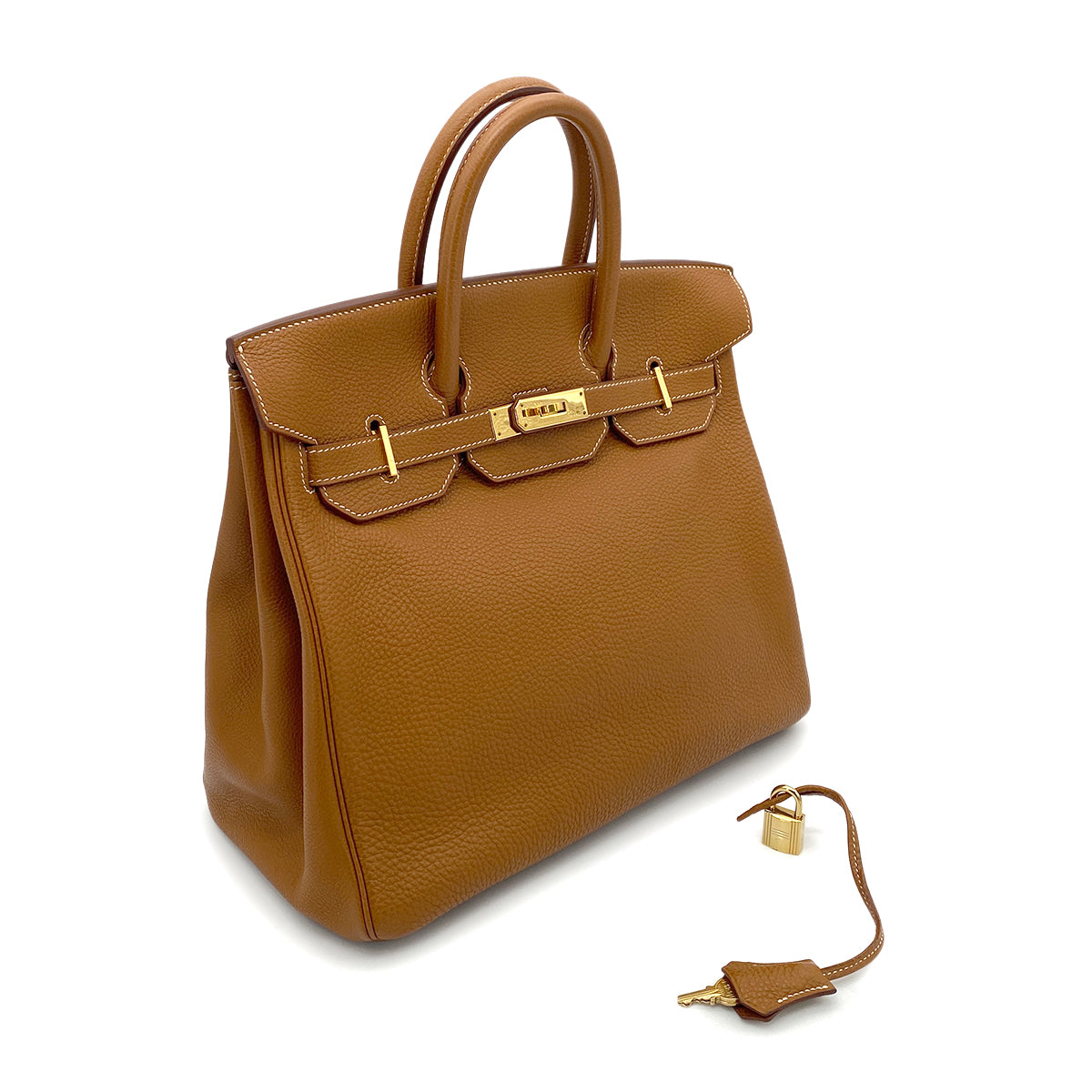 HERMES HAUT A COURROIES 32 GOLD TOGO HAND BAG □D GHW 90264808