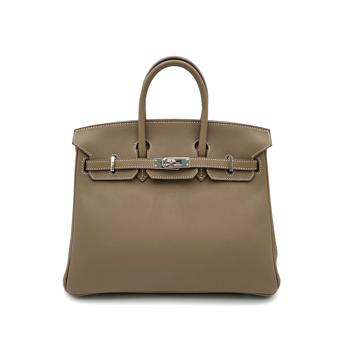 HERMES BIRKIN 25 ETOUPE SWIFT HAND BAG X SHW 90265296