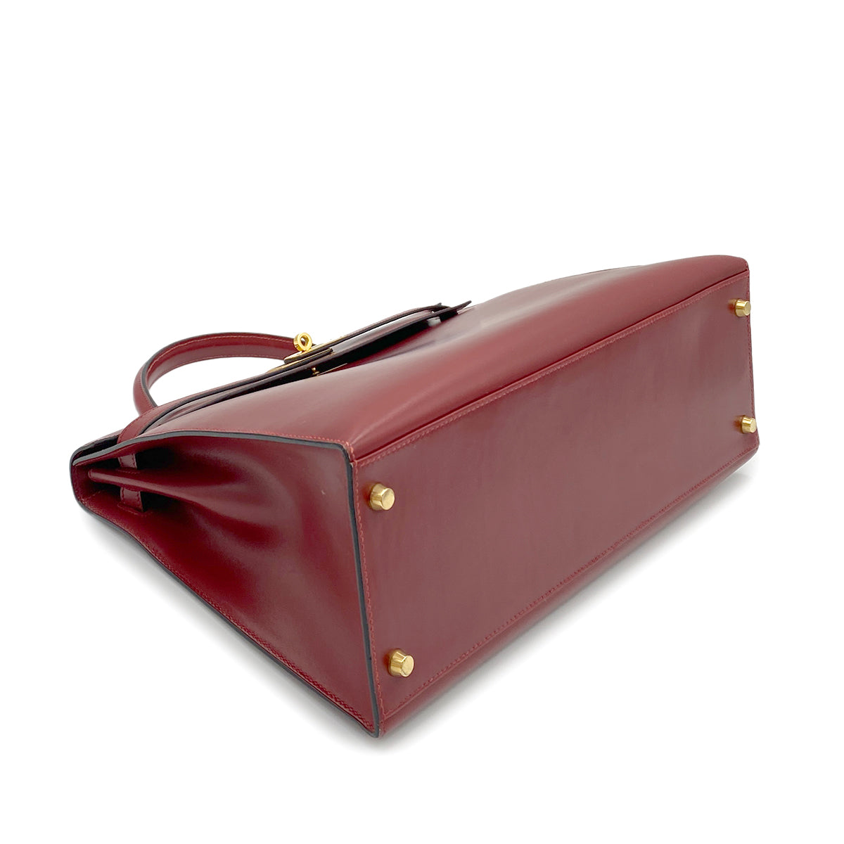 HERMES KELLY 35 SELLIER ROUGE H BOXCALF HAND SHOULDER BAG 〇Z GHW 90265315