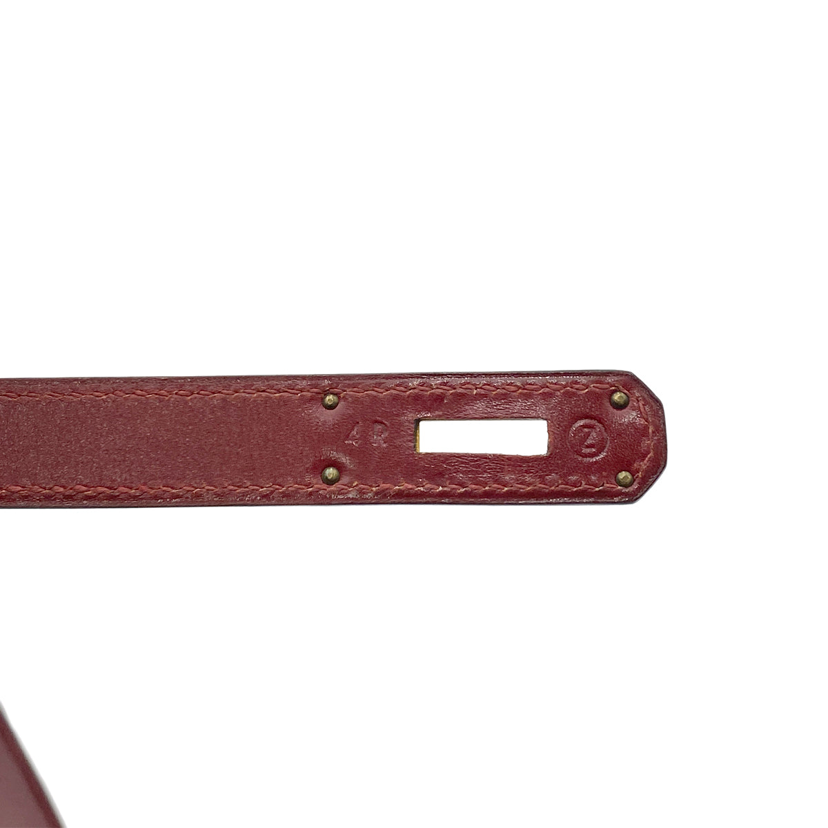 HERMES KELLY 35 SELLIER ROUGE H BOXCALF HAND SHOULDER BAG 〇Z GHW 90265315