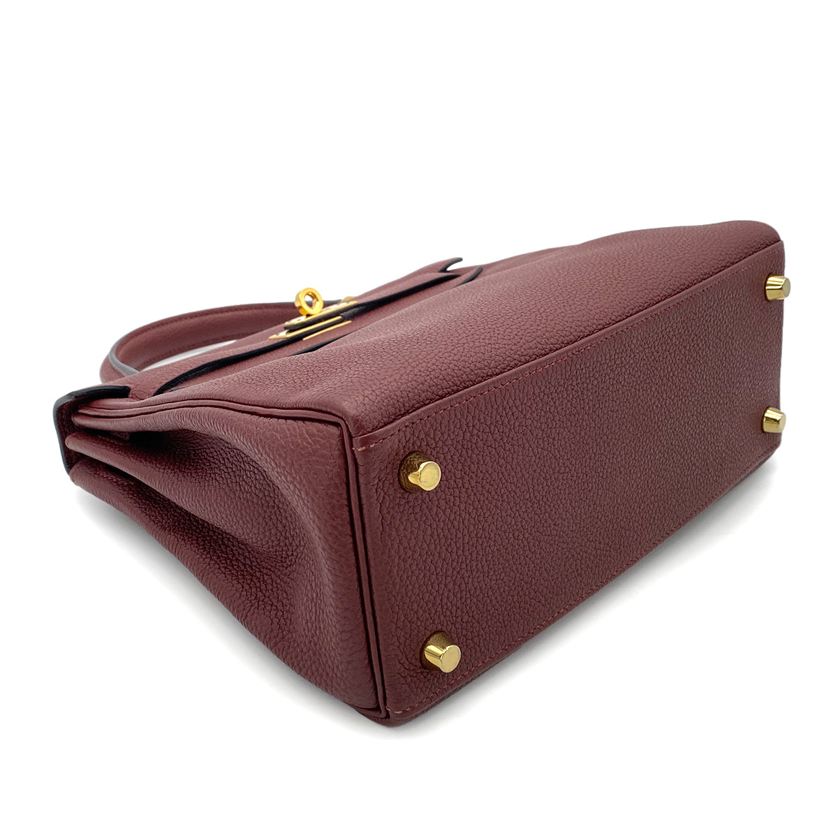 HERMES KELLY 28 RETOURNE ROUGE H TOGO HAND SHOULDER BAG Y GHW 90265324