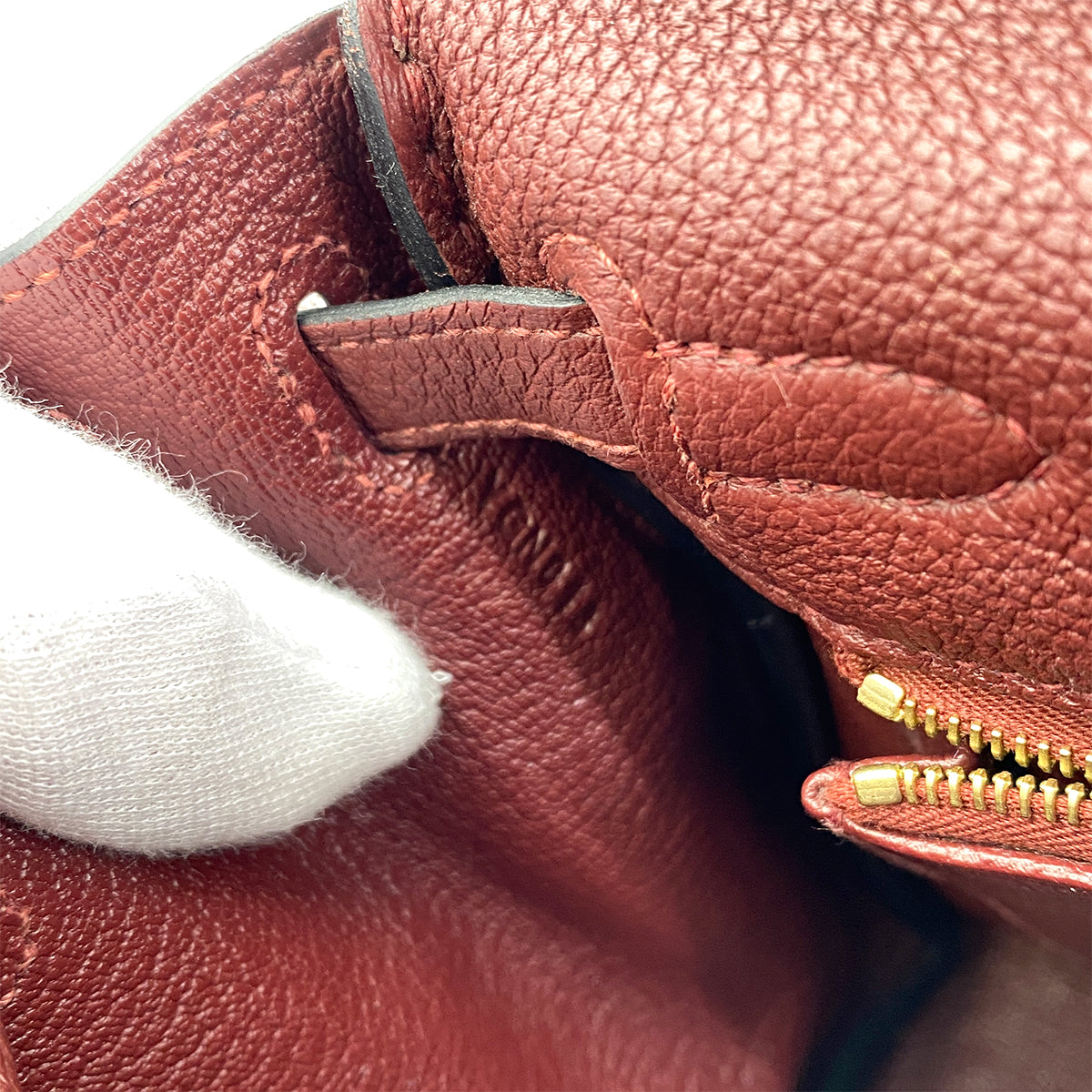 HERMES KELLY 28 RETOURNE ROUGE H TOGO HAND SHOULDER BAG Y GHW 90265324