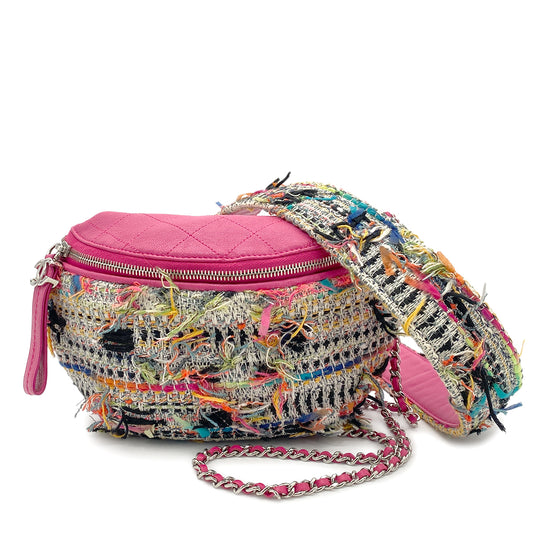 CHANEL MATELASSE CHAIN SHOULDER BAG MULTI COLOR TWEED 90265330