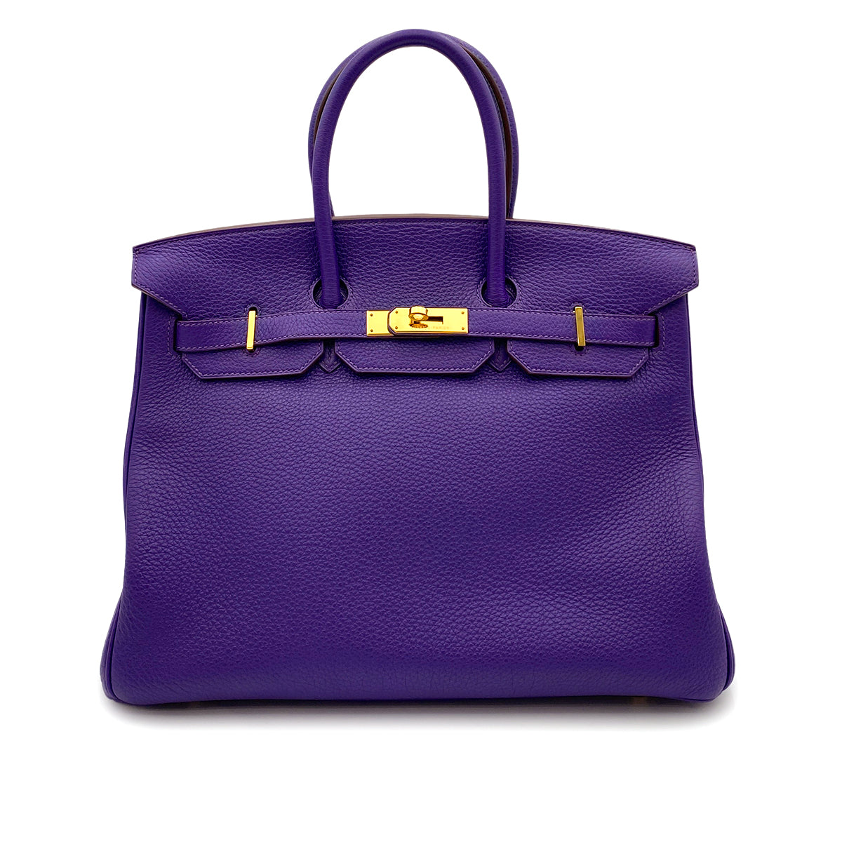 HERMES BIRKIN 35 IRIS TOGO HAND BAG □N GHW 90265590