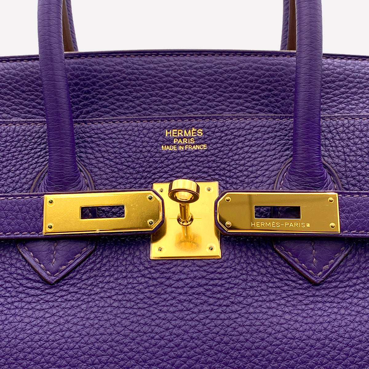 HERMES BIRKIN 35 IRIS TOGO HAND BAG □N GHW 90265590