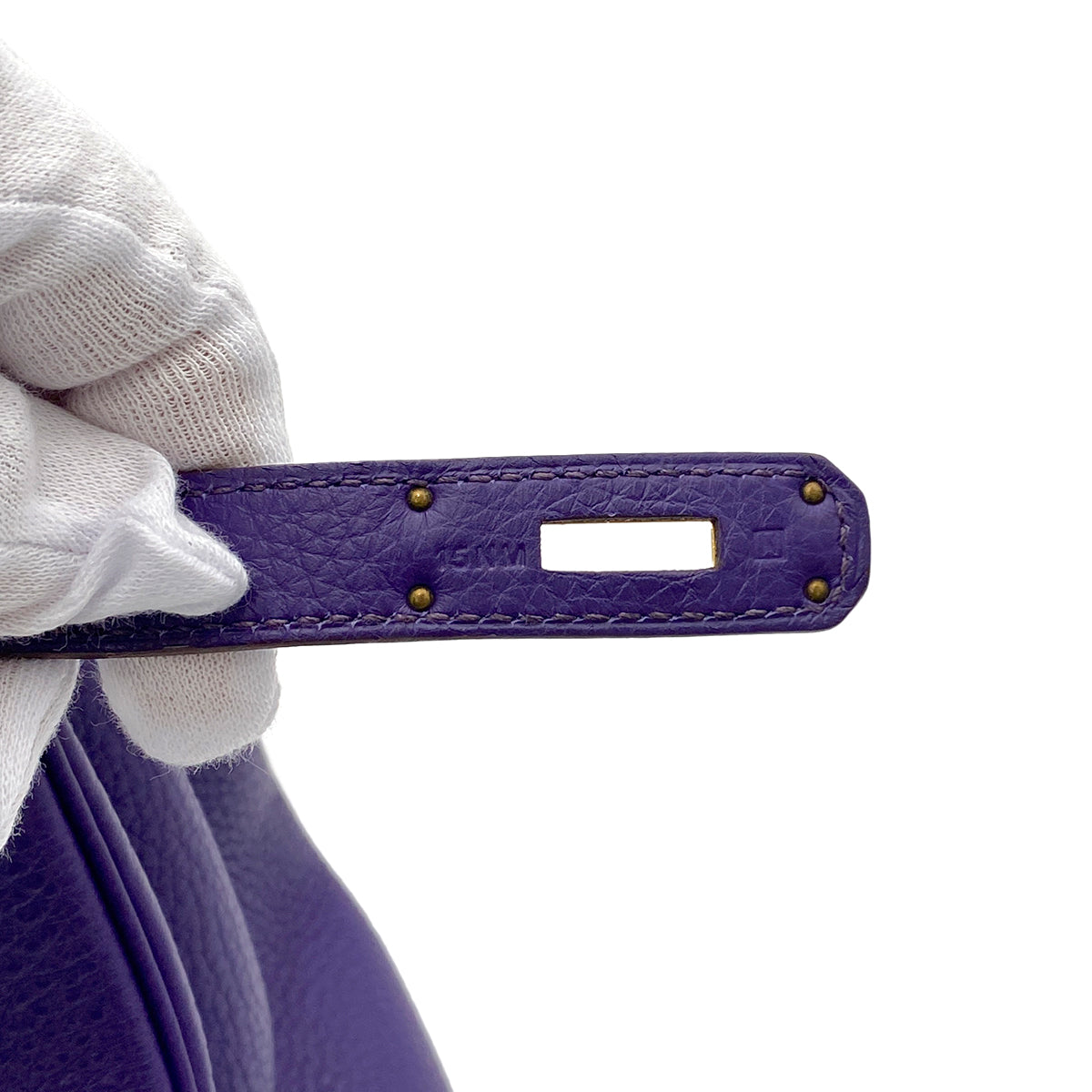 HERMES BIRKIN 35 IRIS TOGO HAND BAG □N GHW 90265590