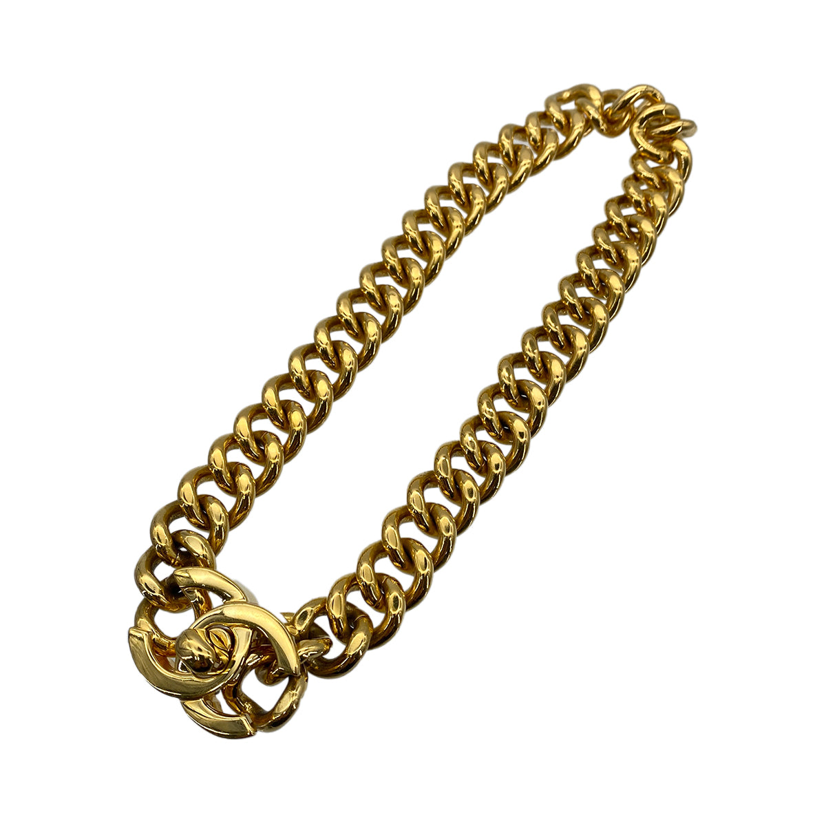 CHANEL VINTAGE NECKLACE COCOMARK TURN LOCK ACCESSORY 96A 90265597