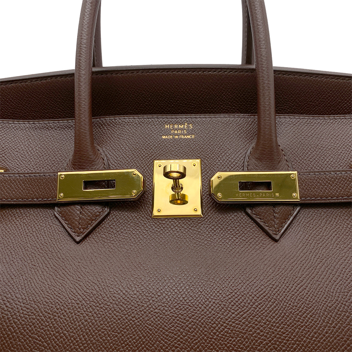 HERMES BIRKIN 35 BROWN COURCHEVEL HAND BAG □A GHW 90265600