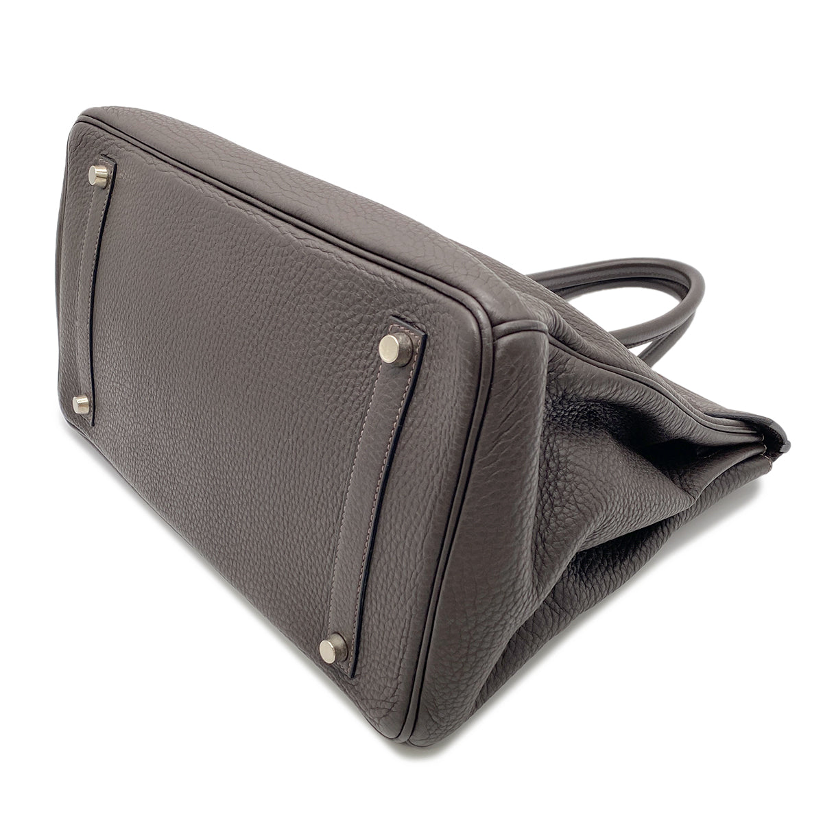 HERMES BIRKIN 35 HAVANNE TAURILLON CLEMENCE HAND BAG □G SHW 90265890