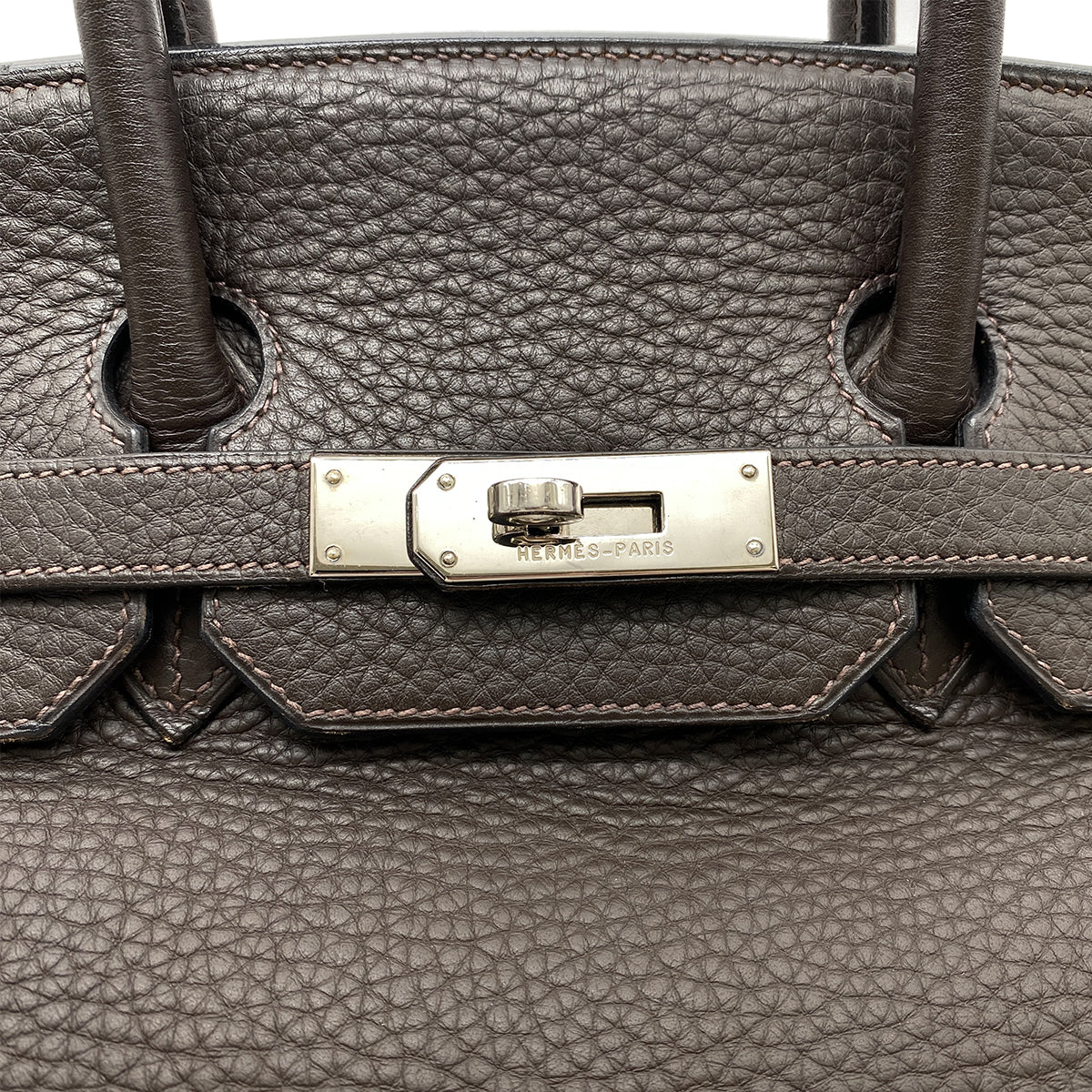HERMES BIRKIN 35 HAVANNE TAURILLON CLEMENCE HAND BAG □G SHW 90265890