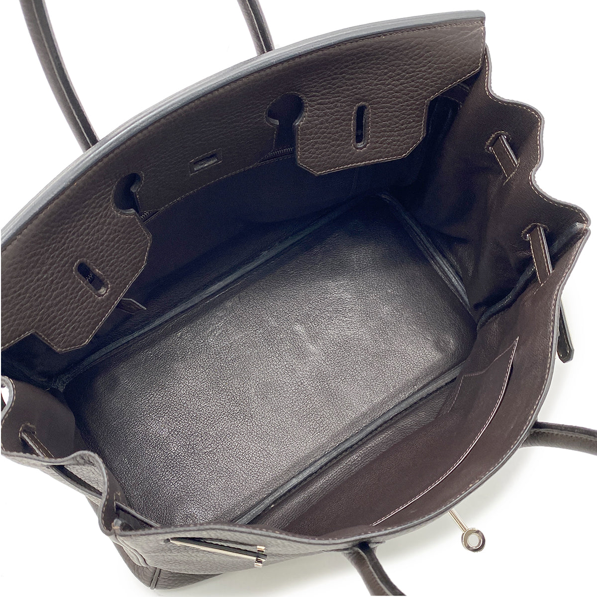 HERMES BIRKIN 35 HAVANNE TAURILLON CLEMENCE HAND BAG □G SHW 90265890